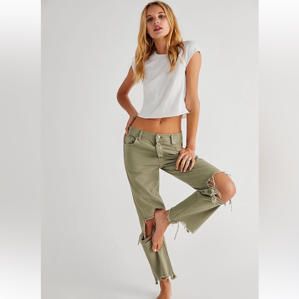 Free People Maggie Mid Rise Jeans